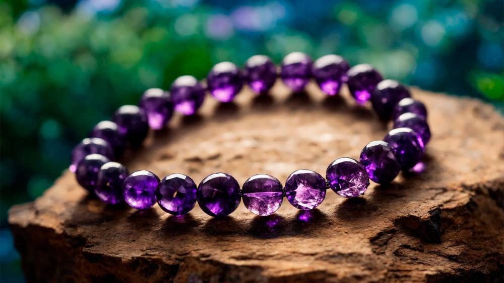 دستبند آمیتیست زیبا