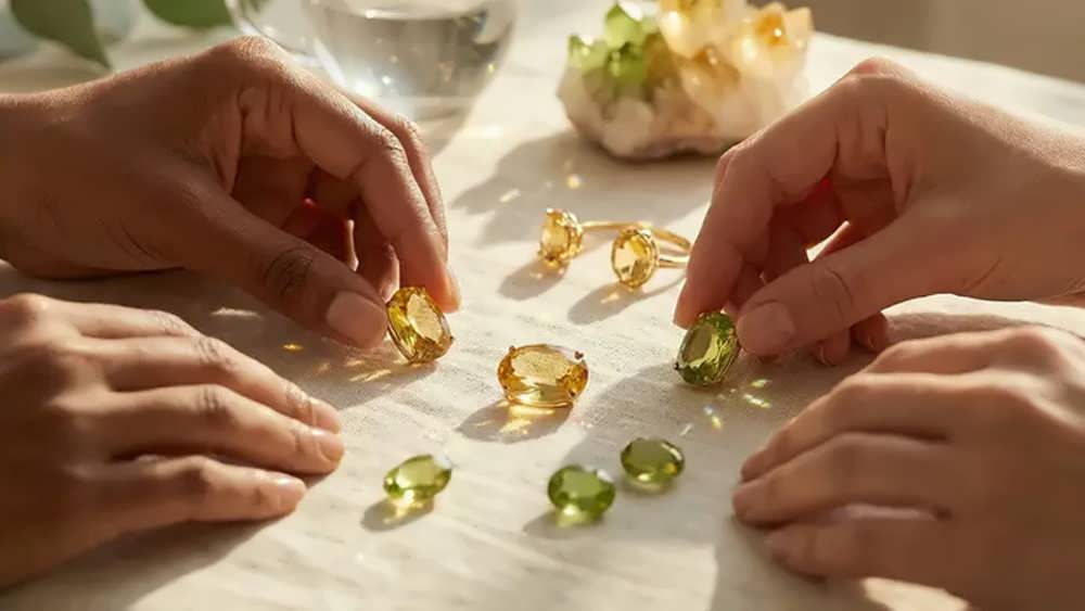 ترکیب سیترین با سایر سنگ ها