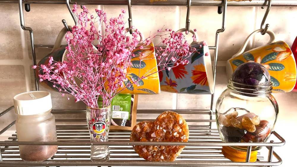کریستال هایی برای فضایی شاد و الهام بخش در آشپزخانه