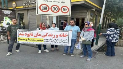 اعتراض جنگ‌زدگان به تخلیه اجباری؛ ۶۰ روز است در هتل آواره‌ایم