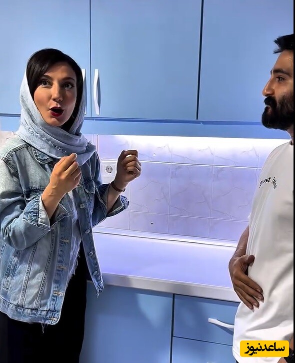 ویدئو/ نگاهی به چیدمان شیک و مینیمال آشپزخانه خونه حدیث میرامینی و همسرش/ از کابینت‌های پاستیلی تا لوازم برقی مدرن