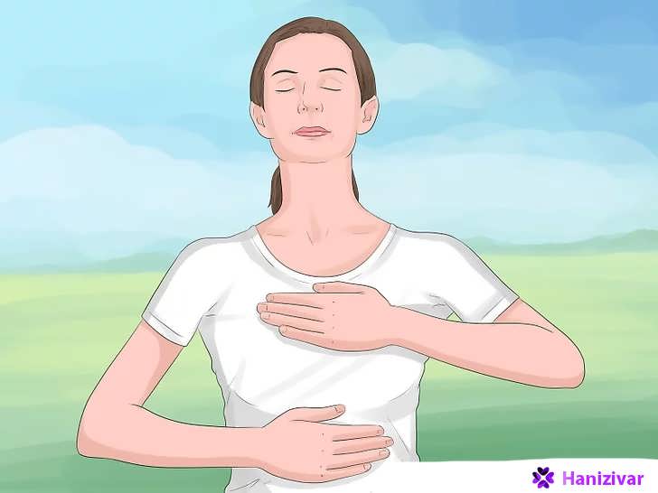 آموزش تنفس شکمی برای آرامش
