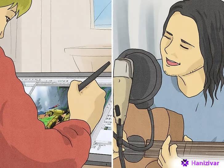 پرداختن به سرگرمی های خلاقانه مانند نقاشی دیجیتال و نواختن گیتار