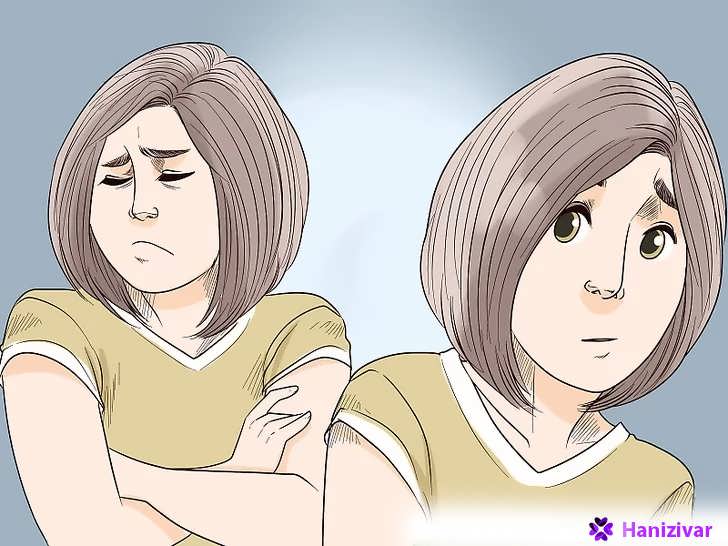 زنی در دو حالت احساسی متفاوت برای نمایش شناخت احساسات منفی